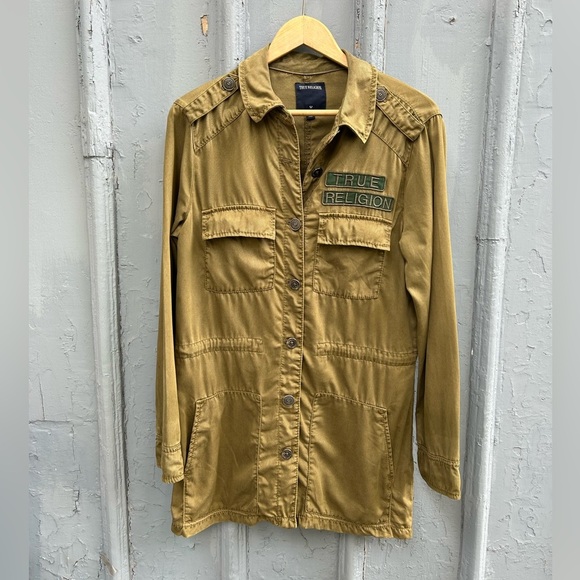 True Religion Khaki Military Jacket, size M - Picture 2 of 10